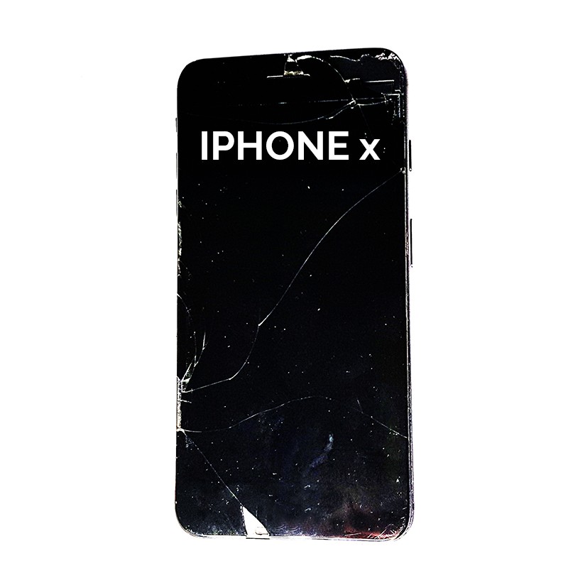 Téléphone Apple iPhone X - écran cassé - arrière intact